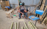 竹細工のワークショップ